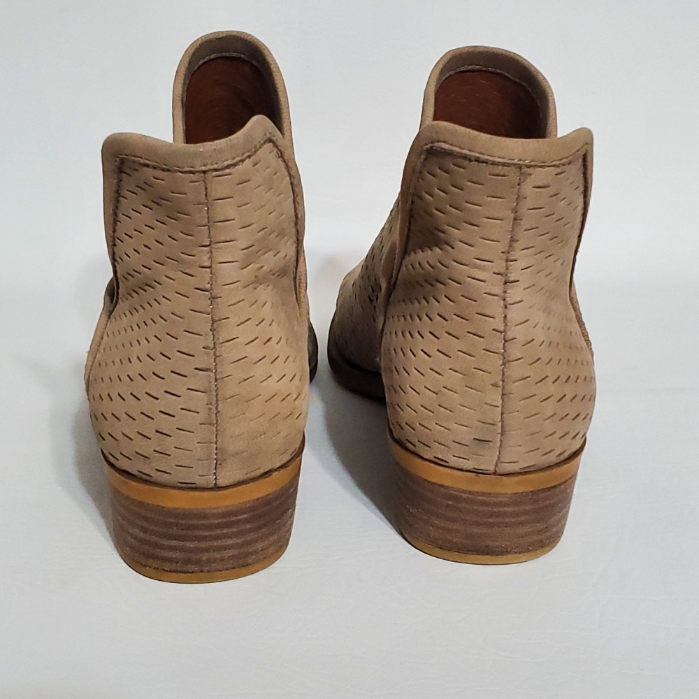 Lucky Brand Brown Perforated Ankle Booties - Picture 5 of 8